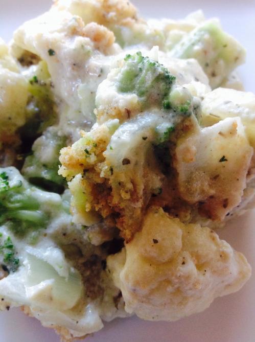 Recipe Cheesy Broccoli Cauliflower Casserole