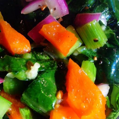 Raw Collard Green Salad